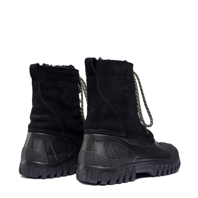 Anatra Black Suede Black Sole Shearling W